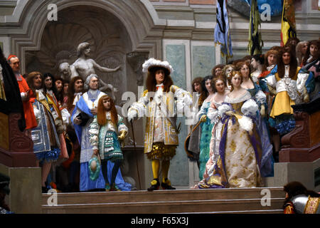 Réception du Grand Condé par Louis XIV (Versailles, -Erhalt der großen Condé von Louis XIV (Versailles, 1674) 1878 Gérôme, Jean Léon 1824 - 1904 Frankreich Französisch (Detail) Stockfoto