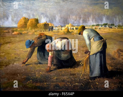 Des Glaneuses - Gleaners 1857 Hirse, Jean-Francois 1814-1875-Frankreich-Französisch Stockfoto