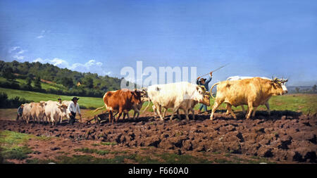 Labourage Nivernais - Pflügen Nivernais 1849 Rosa Bonheur 1822-1899 Frankreich Französisch Stockfoto