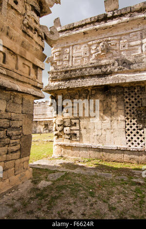 Maya-Ruinen von Chichen Itza, Tinum Gemeinde, Bundesstaates Yucatán, Mexiko. Stockfoto