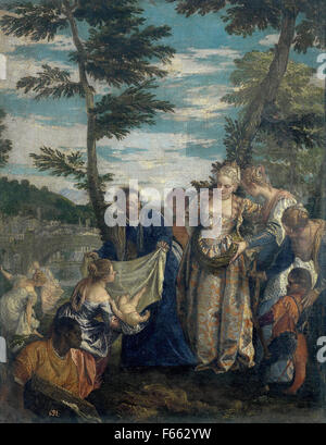 Paolo Veronese - Moses aus dem Wasser gerettet Stockfoto