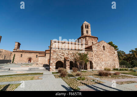 Seu d'Egara. Monumentalen Kirchen Terrassa. Sant Pere, Sant Miquel und Santa Maria Kirche. Vorromanische. Stockfoto
