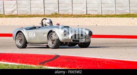 1964 AC Cobra 289 von Phil Mulacek angetrieben. 2015 SVRA US Vintage Staatsmeisterschaft abgehaltenen Circuit of the Americas, Austin, TX Stockfoto