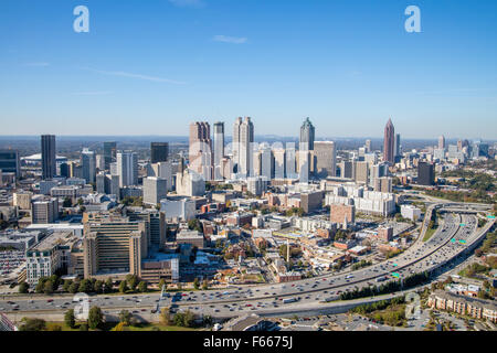 Aerial Fotografieren von Atlanta, Georgia USA aufgenommen am 10.11.2015 Stockfoto