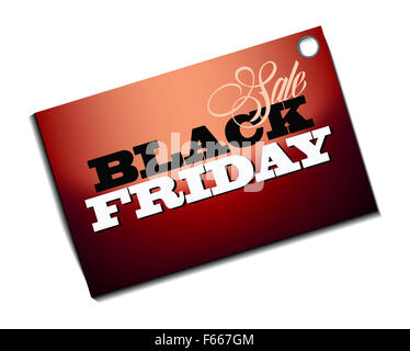 Schwarzer Freitag Verkauf Rabatt anmelden dunkelroten Hintergrund Stockfoto