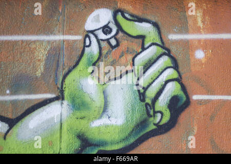 Kiew, Ukraine. 11. November 2015. bunte Graffiti © Nazar Gontschar/ZUMA Draht/Alamy Live News Stockfoto