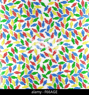 Set bestehend aus bunten menschliche Figuren Stockfoto