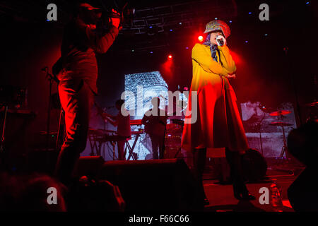 Mailand Italien. 11. November 2015. Die irische Sängerin ROISIN MURPHY führt live auf der Bühne Fabrique, sein neues Album "Haarlose Toys" präsentieren Stockfoto