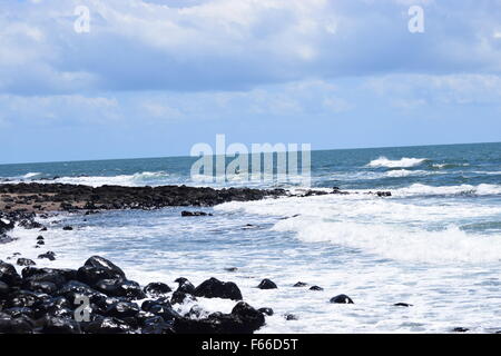 Meer, Strand Foto an einem der schönsten Strände in der Nähe von Bundaberg, Queensland, Australien Stockfoto