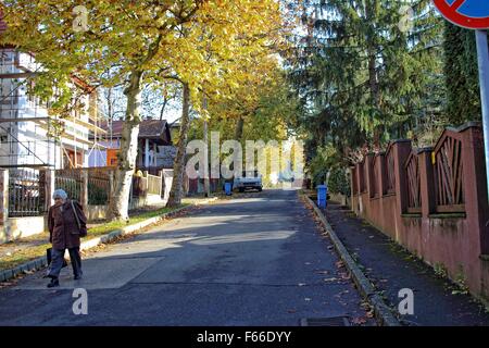 Miskolc, Ungarn 12. November 2015 nach nebligen Morgen, Sonne rised und Temperatur fast 20 Grad Celsius erreicht Grad in der nördlichen ungarischen Miskolc.  Bildnachweis: Michal Fludra/Alamy Live-Nachrichten Stockfoto