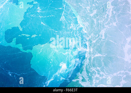 Meerwasser - Textur, blau aqua Stockfoto