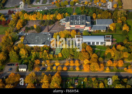 Freiherr-Vom-Stein-Gymnasium in Europa Luftaufnahme Vögel-Augen Blick Fotografie Luftaufnahmen Ove, Herbstlaub, gymnasium Stockfoto