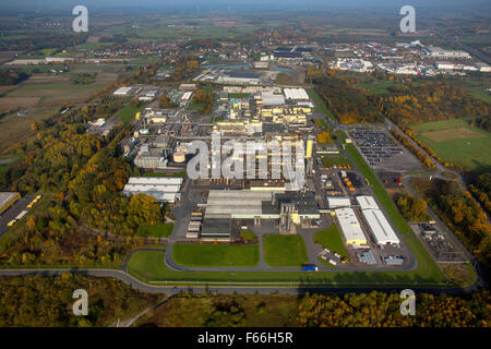 DuPont Werk Hamm-Uentrop, Hamm, Ruhrgebiet, Nordrhein-Westfalen, Deutschland, Europa-Luftbild, dass Vögel-Augen Fotografie anzeigen Stockfoto