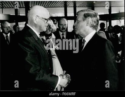 1981: Staatsbesuch des Präsidenten der Republik Finnland Urho Kekkonen © Keystone Bilder USA/ZUMAPRESS.com/Alamy Live-Nachrichten Stockfoto