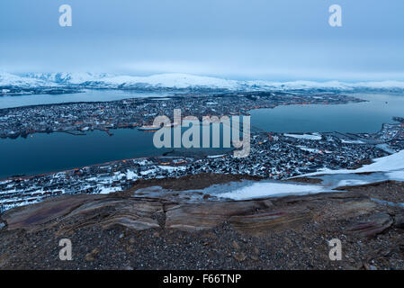 Panorama-Tromsø in Norwegen Stockfoto