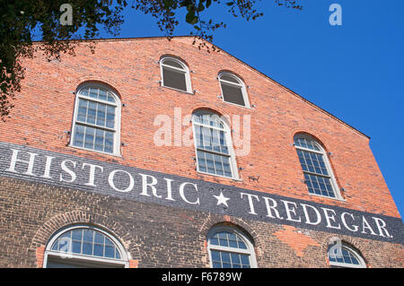 Historischen Tredegar alte Eisenhütte bauen Richmond, Virginia, USA Stockfoto