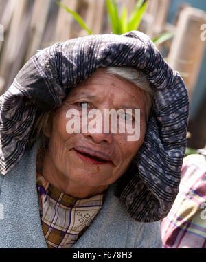 Einwohner in Wagomenge Flores Indonesien 12.02.2012 Stockfoto