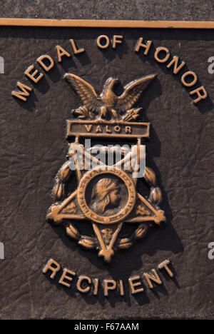 Medal Of Honor Marker, Willamette National Cemetery, Portland, Oregon Stockfoto