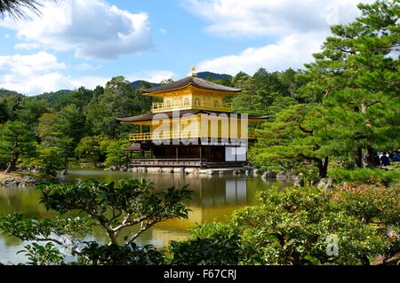 Kinkaku-Ji Welt Erbe Goldener Tempel Kyoto-Japan Stockfoto