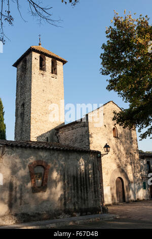 Kirche Sant Marti Sescorts, Santa Maria de Corco. Romanische. X. Jahrhundert. Stockfoto