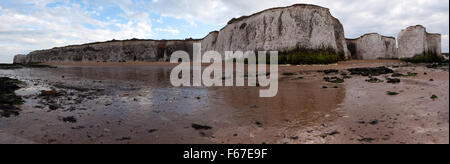 Panorama, genäht Foto Blick der Botany Bay, Broadstairs, Kent. Stockfoto