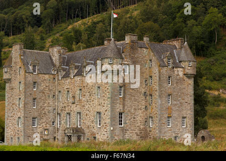 Castle Menzies liegt vor den Toren der Stadt Aberfeldy, Perth und Kinross, Schottland Stockfoto