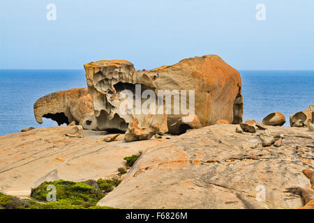 Remarkable Rocks in Flinders Chase Nationalpark auf Kangaroo Island in Südaustralien. Stockfoto