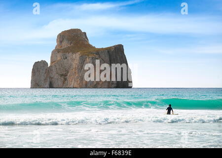 Pan di Zucchero in der Nähe von Masua Dorf, Insel Sardinien, Italien Stockfoto