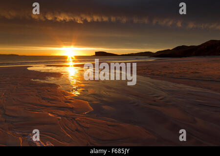 Oldshoremore Strand, Sutherland Stockfoto