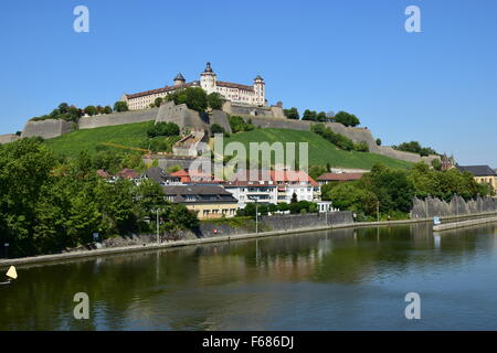 Schloss Marienberg in Würzburg, Region niedriger Franken, Deutschland Stockfoto