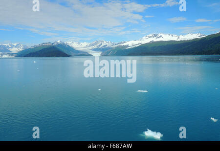 Harvard-Gletscher von einem Schiff in College Fjord, Alaska. Stockfoto