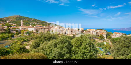 Piana Dorf, Les Calanches, Korsika, Frankreich, UNESCO Stockfoto