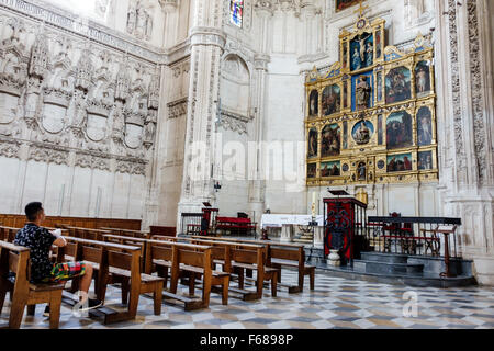 Toledo Spanien, Europa, Spanisch, Hispanic World Heritage Site, ToledoPass, Pass, Pulsera Turistica Tour, Monasterio San Juan de los Reyes, Kloster, Kapelle, chur Stockfoto