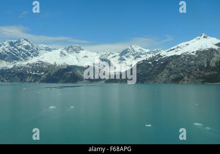 Harvard-Gletscher von einem Schiff in College Fjord, Alaska. Stockfoto