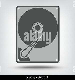 Festplatte Diskettensymbol als Konzept Stock Vektor