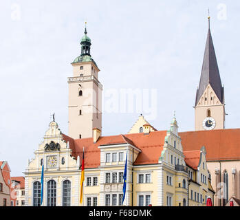 Historische alte Rathaus Ingolstadt (Bayern, Deutschland) Stockfoto