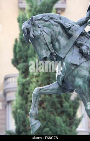 Reiterstatue von Ramon Berenguer III von Josep Llimona Stockfoto