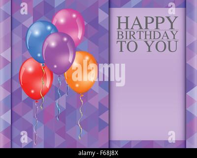 Alles Gute zum Geburtstag Grußkarten-Konzept Stock Vektor