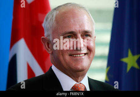 Malcolm Turnbull - Treffen der dt. Bundeskanzlerin Mit Dem Australischen Ministerpraesidenten, Bundeskanzleramt, 13. 20 November Stockfoto