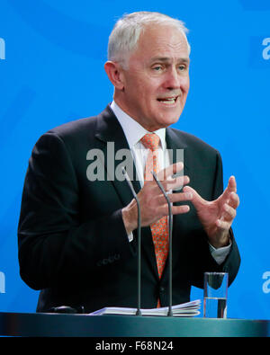 Malcolm Turnbull - Treffen der dt. Bundeskanzlerin Mit Dem Australischen Ministerpraesidenten, Bundeskanzleramt, 13. 20 November Stockfoto