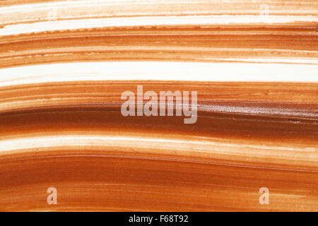 Detail der Nutella Daub Hintergründe Stockfoto