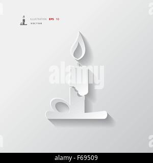 Kerze-Web-Symbol Stock Vektor