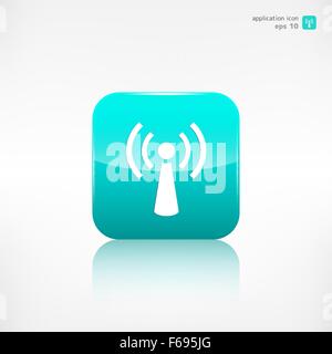 WAP-Symbol. Schaltfläche "Anwendung". Stock Vektor