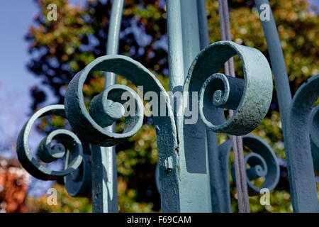Eisen Zaun-Detail Stockfoto