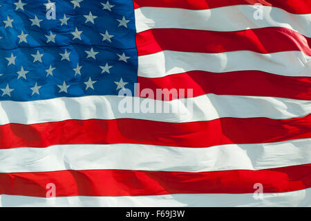 Amerikanische Flagge im wind Stockfoto