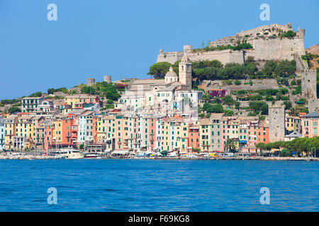 Italien, Ligurien, La Spezia, Golfo dei Poeti, Portovenere. Stockfoto