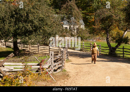 Eine Szene aus Old Sturbridge Village lebendes Museum, Massachusetts MA USA Stockfoto