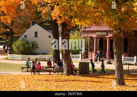 Old Sturbridge Village lebendes Museum erschafft eine Stadt in New England von 1830, Massachusetts, USA Stockfoto