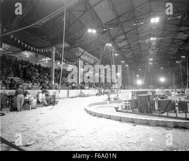 Zirkus in Edmonton Gardens statt Stockfoto