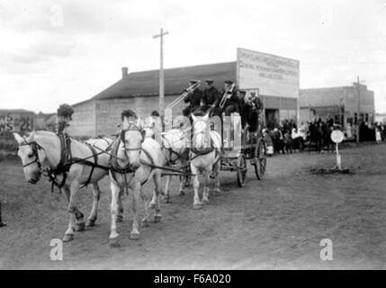 Reisen Zirkus kommt zu Smoky Lake, Alberta Stockfoto